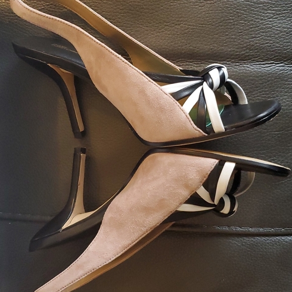 Diane Von Furstenberg Slingback Heels Sz 6 - Picture 3 of 10